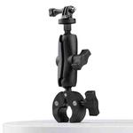 Extended Version 360 Rotation Adjustable Action Camera Bike Motorcycle Handlebar Holder (Black)