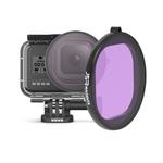 JSR Round Housing Diving Color Lens Filter for GoPro HERO8 Black(Purple)