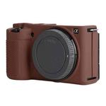 For Sony ZV-E10 Soft Silicone Protective Case (Coffee)