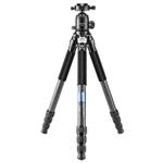 BEXIN RC294 Portable Collapsible Carbon Fiber Camera Tripod with K44 Panoramic Ball Head