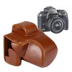 Full Body Camera PU Leather Case Bag with Strap for Canon EOS M5 (Brown)