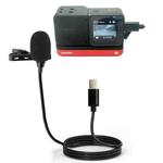 For Insta360 ONE R Lavalier Clip Type-C Recording Microphone (Black)