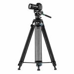 Fotopro DV-3C Heavy Duty Fluid Head Carbon Fiber Video Tripod (Black)