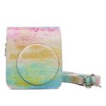 Rainbow Oil painting Pattern PU Leather Protective Camera Case Bag For FUJIFILM Instax Mini70 Camera