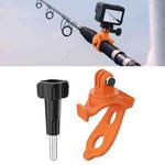 Sunnylife Action Camera Flexible Mount 360 Strap Wrap Band Mount Bike Tube Clip Holder (Orange)