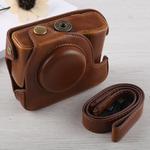 Full Body Camera PU Leather Case Bag with Strap for Canon G16 (Brown)