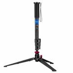 BEXIN P294B Portable Travel Outdoor DSLR Camera Aluminum Alloy Monopod Holder (Black)