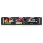 FEELWORLD T51 PLUS-H Triple 5.5 inch 2RU Rackmount Monitor Full HD 4K HDMI SDI AV Monitor (UK Plug)