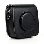 Vintage PU Leather Camera Case Protective bag for FUJIFILM Instax SQUARE SQ10 Camera, with Adjustable Shoulder Strap(Black)