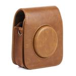 Vintage PU Leather Camera Case Protective bag for FUJIFILM Instax SQUARE SQ10 Camera, with Adjustable Shoulder Strap(Brown)