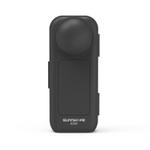 For Insta360 X5 / X4 Sunnylife Integrated Lens Screen Protective Cover Camera Case with Strap (Black)