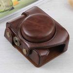 Full Body Camera PU Leather Case Bag for Sony ZV-1(Coffee)