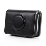 Solid Color PU Leather Case for Polaroid Snap Touch Camera (Black)