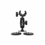 Dual-Leg Magnetic Base Crab Clamp Fixed Mount Holder for GoPro and Other Action Cameras (Black)