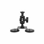 Dual-Leg Magnetic Base 1/4 Screw Fixed Mount Holder for GoPro and Other Action Cameras (Black)