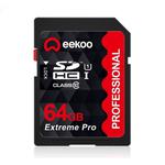 eekoo 64GB High Speed Class 10 SD Memory Card for All Digital Devices with SD Card Slot