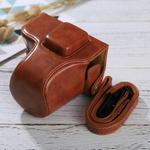Full Body Camera PU Leather Case Bag with Strap for Olympus EPL7 / EPL8 (Brown)
