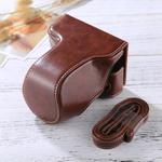 Full Body Camera PU Leather Case Bag with Strap for FUJIFILM X-A3 / X-A2/ X-M1 / X-A10 (16-50mm / 18-55mm / XF 35mm Lens)(Coffee)