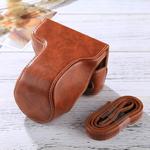 Full Body Camera PU Leather Case Bag with Strap for FUJIFILM X-A3 / X-A2/ X-M1 / X-A10 (16-50mm / 18-55mm / XF 35mm Lens)(Brown)