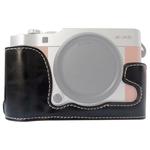 1/4 inch Thread PU Leather Camera Half Case Base for FUJIFILM X-A5 / X-A20(Black)