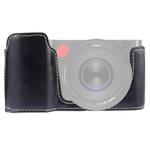 1/4 inch Thread PU Leather Camera Half Case Base for Leica TL (Typ 701) (Black)