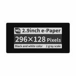Waveshare 2.9 inch 296 x 128 Pixel Touch Black / White e-Paper Module for Raspberry Pi Pico, SPI Interface