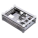 9 Layers Acrylic Box Shell Case with Cooling Fan Hole for Raspberry pi 3(Black)