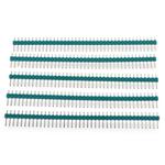 5 PCS 40-pin 2.54mm Breakaway Straight Male PCB Header(Green)