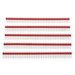 5 PCS 40-pin 2.54mm Breakaway Straight Male PCB Header(Red)