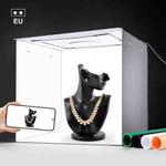 DIYLooks 40cm Folding Portable 97 CRI Photo Lighting Studio Shooting Tent Box Kit with 4 Colors Black, Orange, White, Green Backdrops (EU Plug)