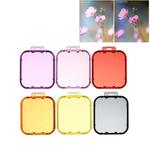 6 in 1 for GoPro HERO5 Sport Action Camera Professional Colorized Lens Filter(Red + Yellow + Purple + Pink + Orange + Grey)