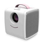 W-S1 10W Children Video Projector 30 Lumens HD 1080P LCD Technology, Support AV / USB / Mini SD Card / HDMI / Audio (Pink)