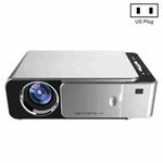 T6 3500ANSI Lumens 1080P LCD Mini Theater Projector, Standard Version, US Plug(Silver)