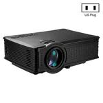 LY-40 1800 Lumens 1280 x 800 Home Theater LED Projector with Remote Control, US Plug(Black)
