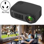 A2000 1080P Mini Portable Smart Projector Children Projector, AU Plug(Black)