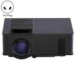 VS-314 Mini Projector 1500ANSI LM LED 800x480 WVGA Multimedia Video Projector, Support VGA / HDMI / USB / TF Card / AV /TV Interfaces, Projecting Distance: 1.2-5m(Black)