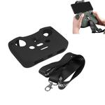 Sunnylife AIR2-Q9290 Remote Control Silicone Protective Case with lanyard for DJI Mavic Air 2 (Black)