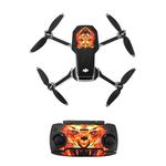 STARTRC Color Pattern Waterproof PVC Stickers Drone & Controller & Battery for DJI Mavic Mini (Tiger Head Flame)