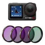 For DJI Osmo Action 5 Pro STARTRC 4 in 1 CPL ND8 ND16 ND32 Camera Lens Filter