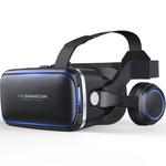 VR SHINECON G04E Virtual Reality 3D Video Glasses Suitable for 3.5 inch - 6.0 inch Smartphone with HiFi Headset (Black)