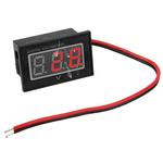 V40D 2 Wires Red Light Display Mini Waterproof IPX4 Digital Voltage Meter, Measure Voltage: DC 2.5-30V