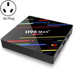 H96 Max+ 4K Ultra HD LED Display Media Player Smart TV Box with Remote Controller, Android 9.0, RK3328 Quad-Core 64bit Cortex-A53, 4GB+64GB, TF Card / USBx2 / AV / Ethernet, Plug Specification:AU Plug