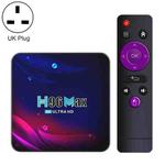 H96 Max V11 4K Smart TV BOX Android 11.0 Media Player with Remote Control, RK3318 Quad-Core 64bit Cortex-A53, RAM: 2GB, ROM: 16GB, Support Dual Band WiFi, Bluetooth, Ethernet, UK Plug