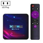 H96 Max V11 4K Smart TV BOX Android 11.0 Media Player with Remote Control, RK3318 Quad-Core 64bit Cortex-A53, RAM: 2GB, ROM: 16GB, Support Dual Band WiFi, Bluetooth, Ethernet, US Plug