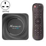 X88 Pro 20 4K Smart TV BOX Android 11.0 Media Player with Infrared Remote Control, RK3566 Quad Core 64bit Cortex-A55 up to 1.8GHz, RAM: 8GB, ROM: 128GB, Support Dual Band WiFi, Bluetooth, Ethernet, UK Plug