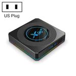 X96 X4 8K Smart TV BOX Android 11.0 Media Player with Remote Control, Amlogic S905X4 Quad Core ARM Cortex A55, RAM: 4GB, ROM: 32GB, Support 1000M, Dual Band WiFi, Bluetooth, US Plug