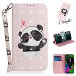 3D Painting Pattern Coloured Drawing Horizontal Flip Leather Case with Holder & Card Slots & Wallet For LG G8 ThinQ(Love Bear)