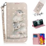 3D Painting Pattern Coloured Drawing Horizontal Flip Leather Case with Holder & Card Slots & Wallet For LG V40 ThinQ(Three Squirrels)