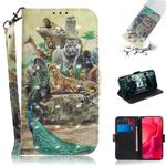 3D Painting Pattern Coloured Drawing Horizontal Flip Leather Case with Holder & Card Slots & Wallet For Huawei nova 4(Zoo)