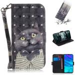 3D Painting Pattern Coloured Drawing Horizontal Flip Leather Case with Holder & Card Slots & Wallet For Huawei P Smart (2019) / Honor 10 Lite(Hug Cat)